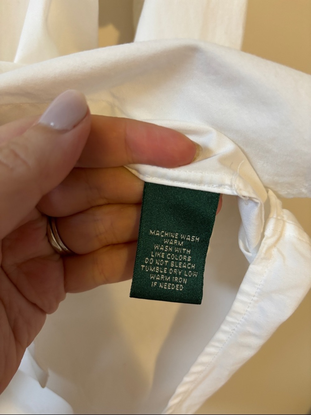 Ralph Lauren White Collared Button-Up Ruffle-front Blouse - Picture 6 of 8